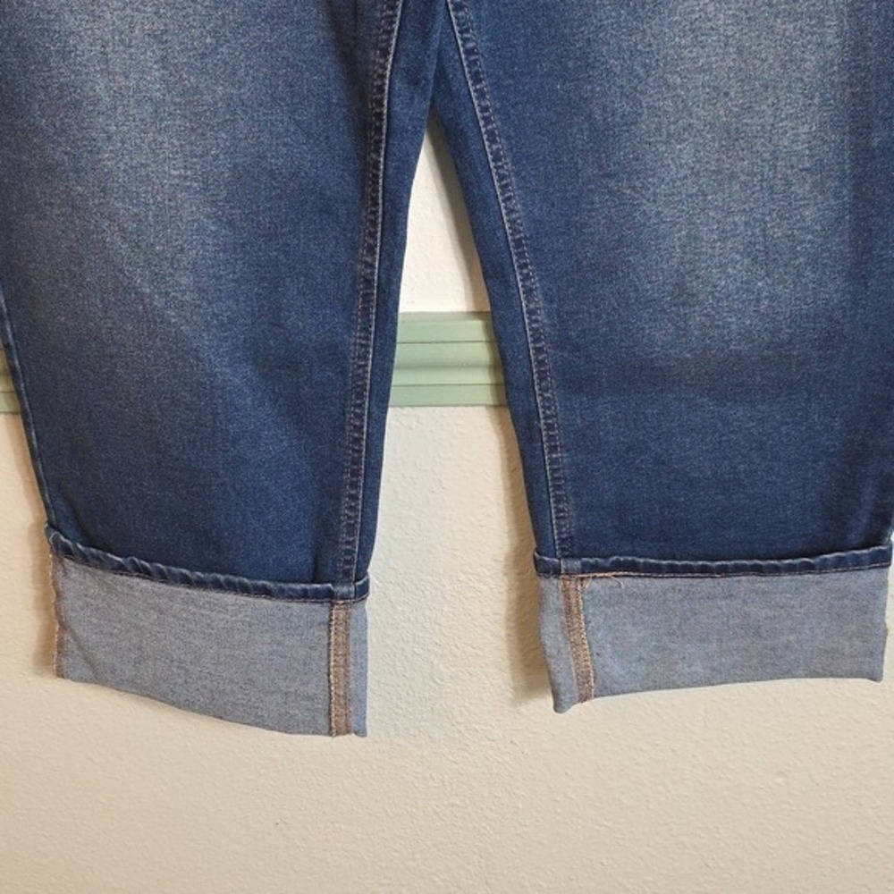 Frye Women's Jeans High Rise Medium Wash Cuffed Zip Fly Size 14 New - Picture 7 of 16